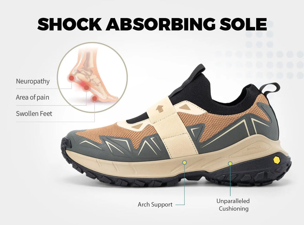 FitVille Men's Low - Top LugMax Hiking Shoes V4 - 5