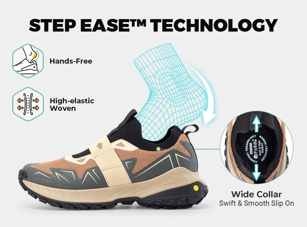 FitVille Men's Low - Top LugMax Hiking Shoes V4 - 14