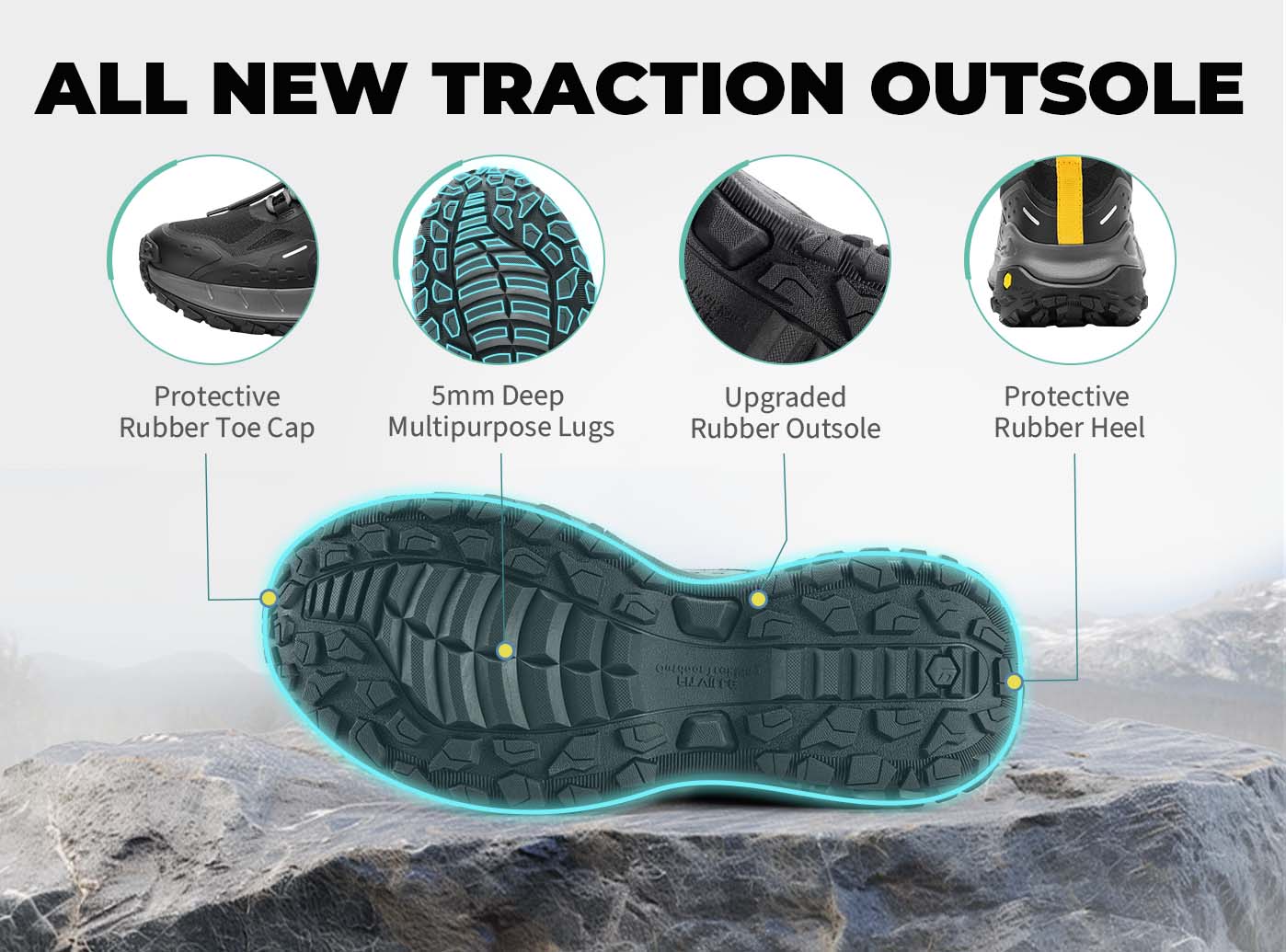 Waterproof Men's Hiking Shoes Low-Top CreekCross V1|FitVille