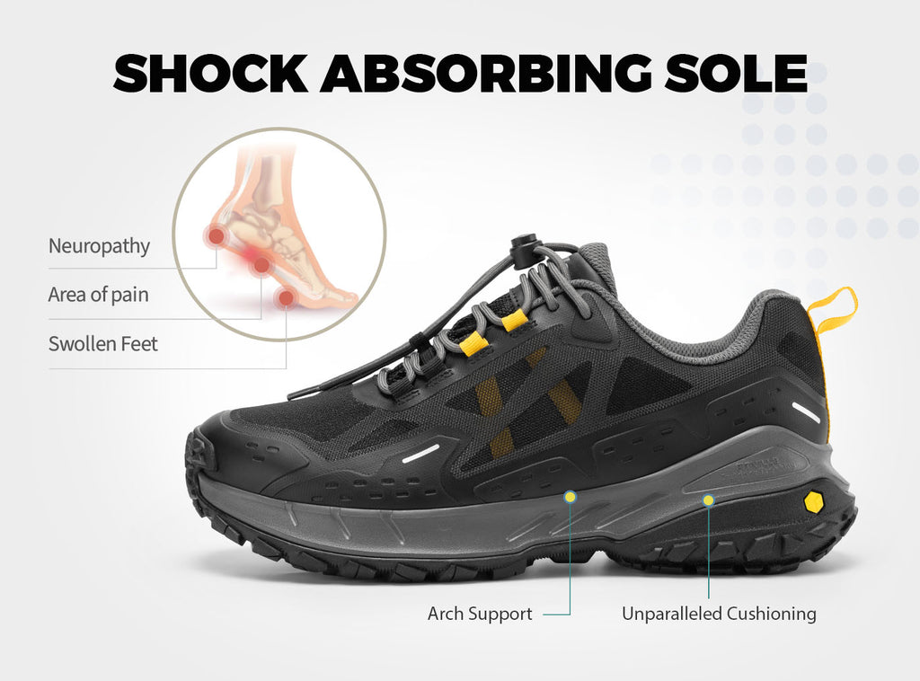 FitVille Men's Low - Top CreekCross Hiking Shoes V1 - 5