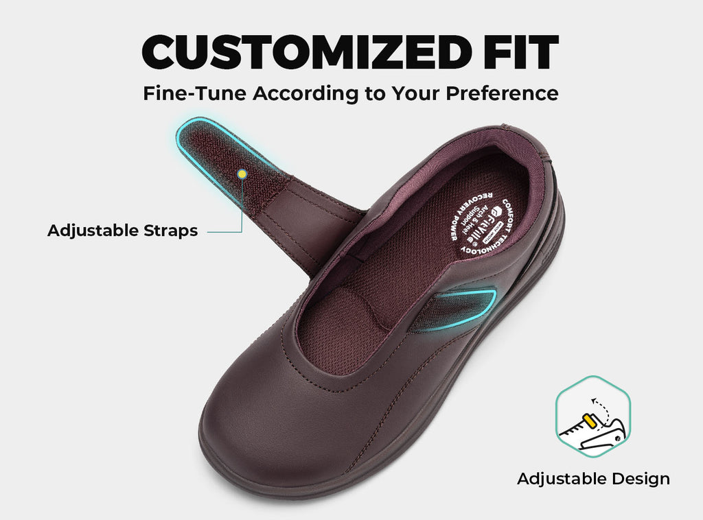 FitVille Women's BriskWalk Elite Dress Shoes V8 - 4