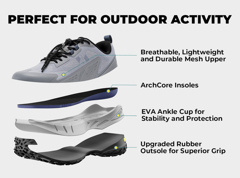 FitVille Men's Low - Top LugMax Hiking Shoes V2 - 26