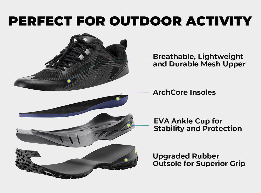 FitVille Men's Low - Top LugMax Hiking Shoes V2 - 6