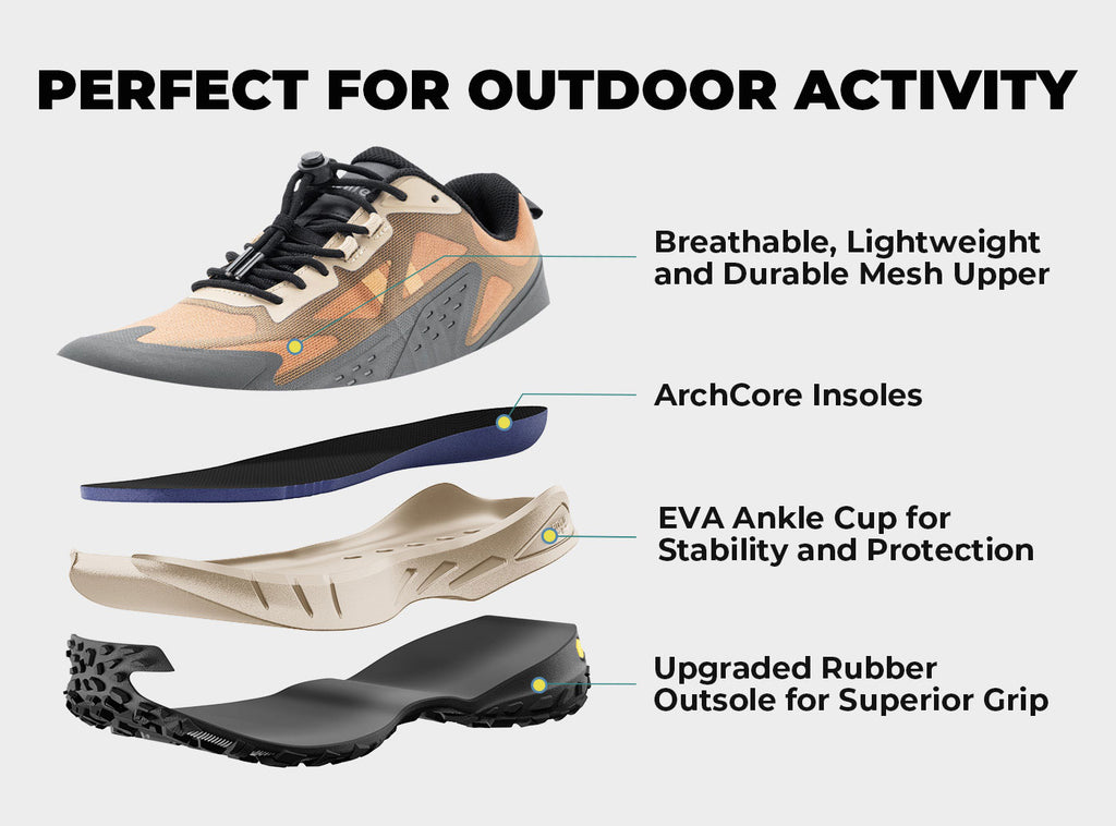 FitVille Men's Low - Top LugMax Hiking Shoes V2 - 16