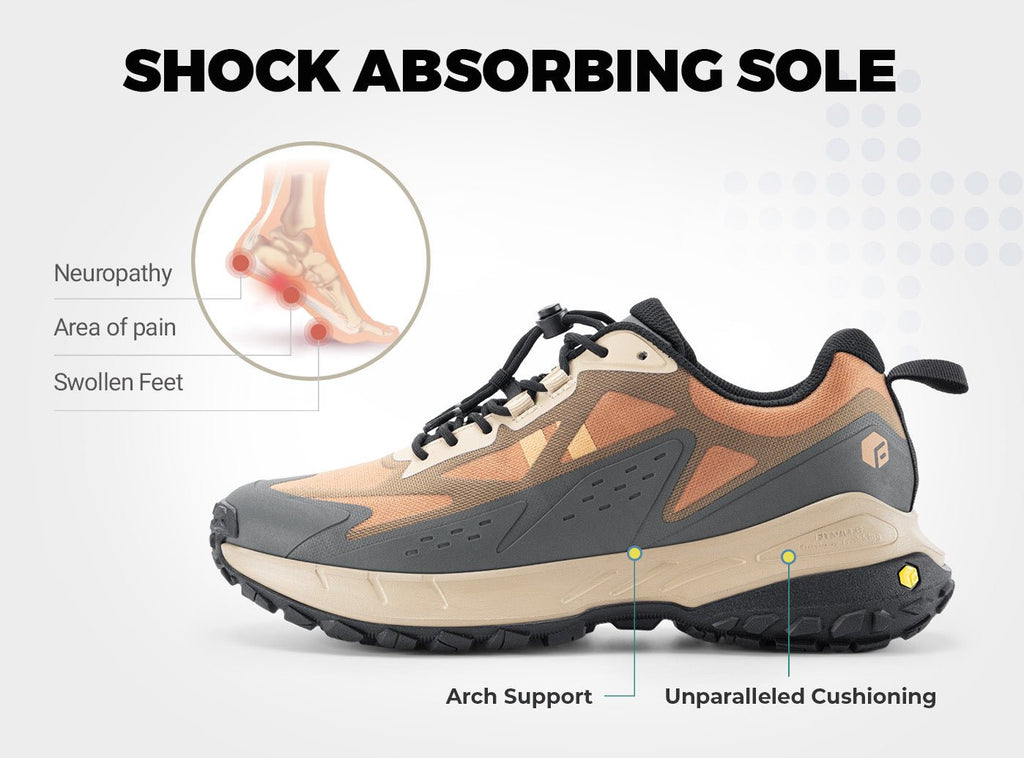 FitVille Men's Low - Top LugMax Hiking Shoes V2 - 13