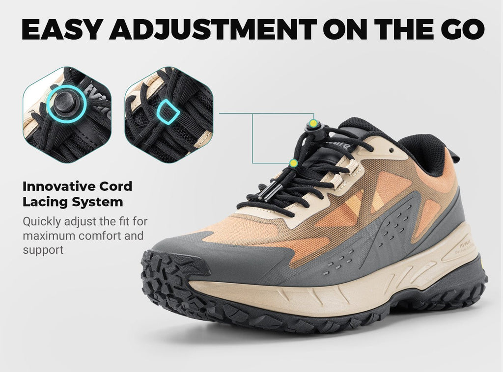 FitVille Men's Low - Top LugMax Hiking Shoes V2 - 12