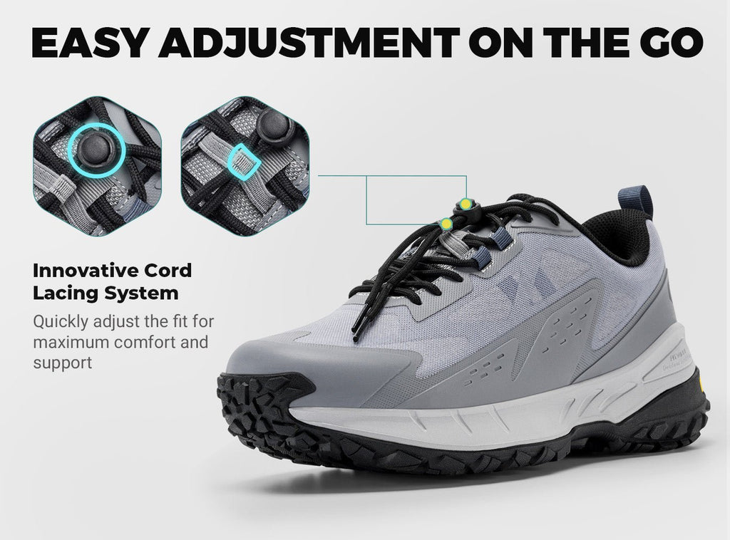 FitVille Men's Low - Top LugMax Hiking Shoes V2 - 21