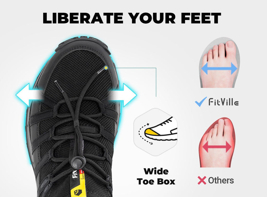 FitVille Men's Low - Top LugMax Hiking Shoes V6 - 3