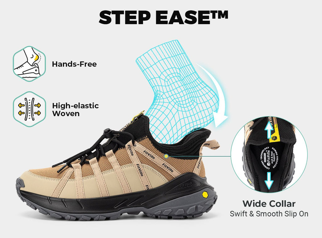 FitVille Men's Low - Top LugMax Hiking Shoes V6 - 14