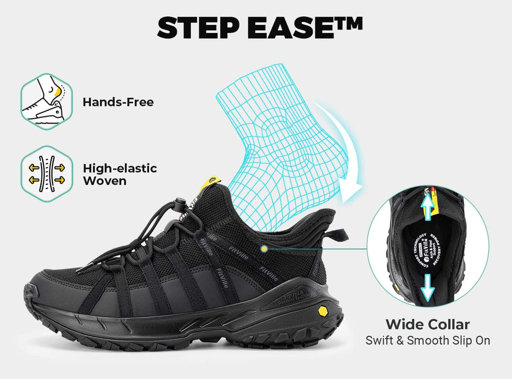 FitVille Men's Low - Top LugMax Hiking Shoes V6 - 4