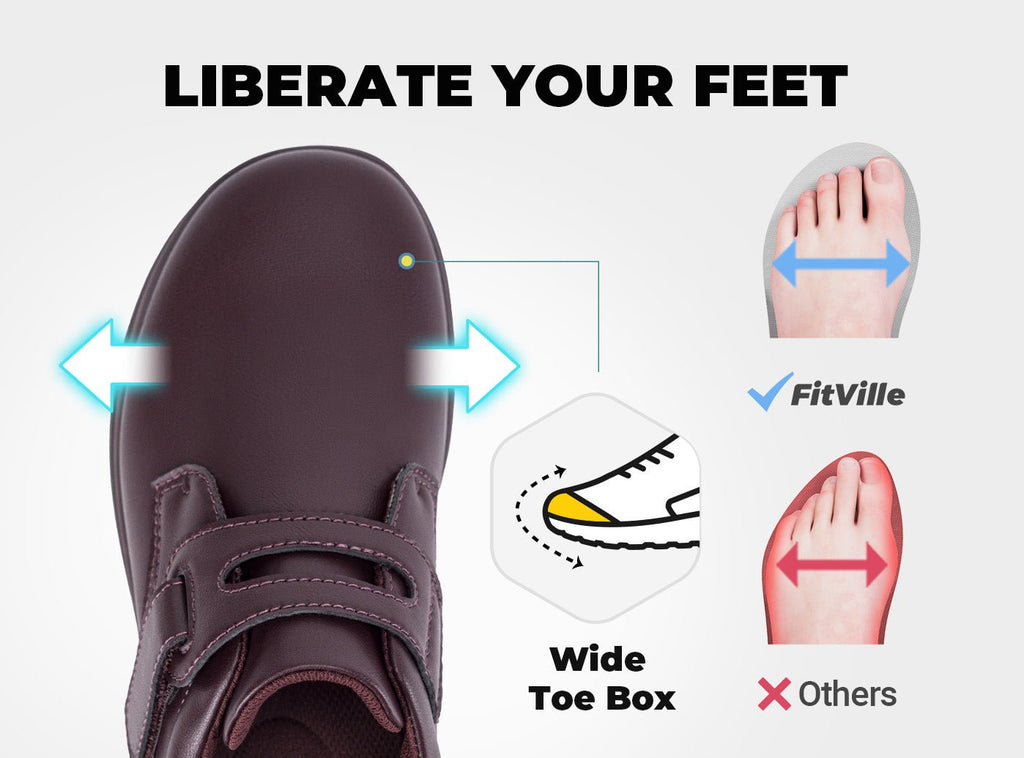 FitVille Women's BriskWalk Elite Dress Shoes V4 - 12