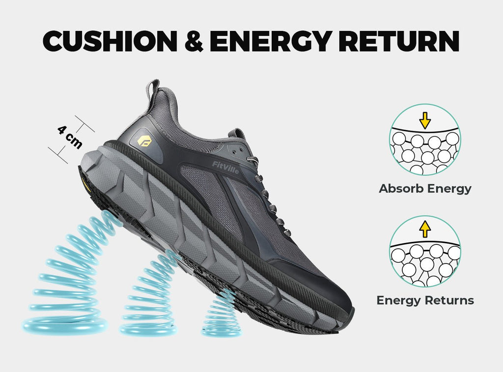 FitVille Men's FlowCore Running Shoes V4 - 6