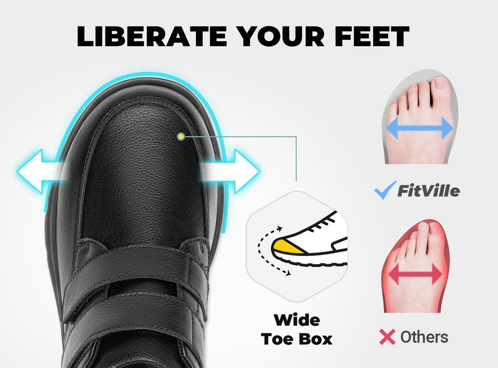 FitVille Men's EasyTop Deluxe Dress Shoes V2 - 3