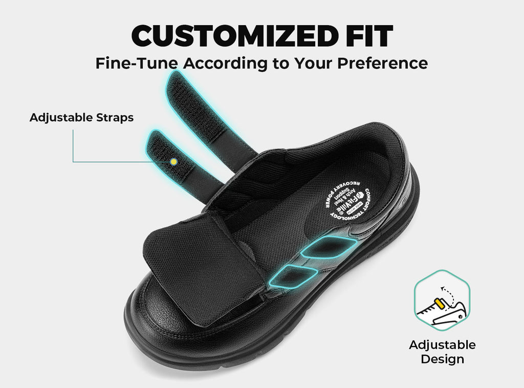 FitVille Men's EasyTop Deluxe Dress Shoes V2 - 14