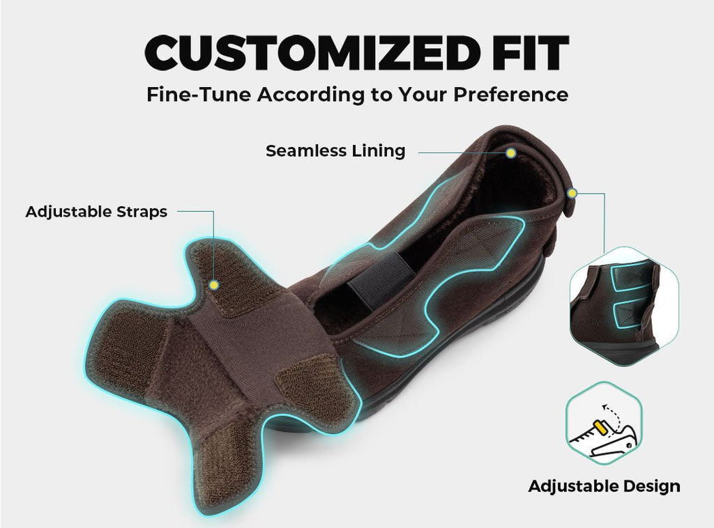 FitVille Men's EasyTop Diabetic Winter Boots V2 - 25