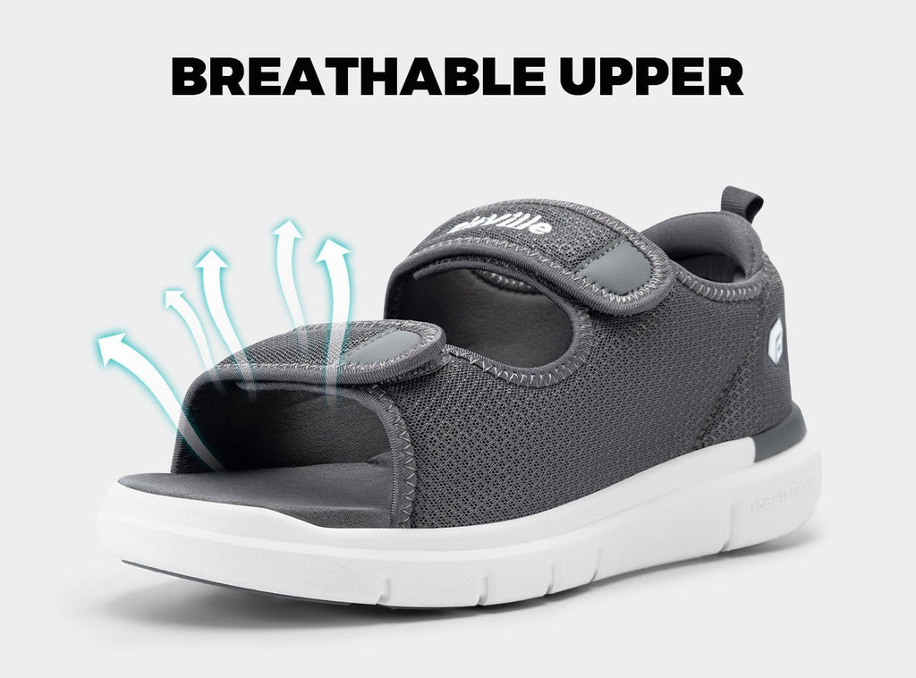 FitVille Men's EasyTop Recovery Sandal V3 - 12