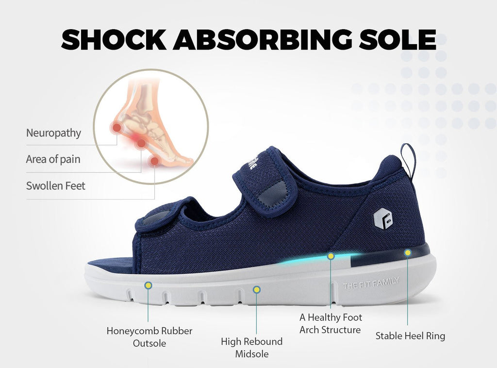 FitVille Men's EasyTop Recovery Sandal V3 - 22