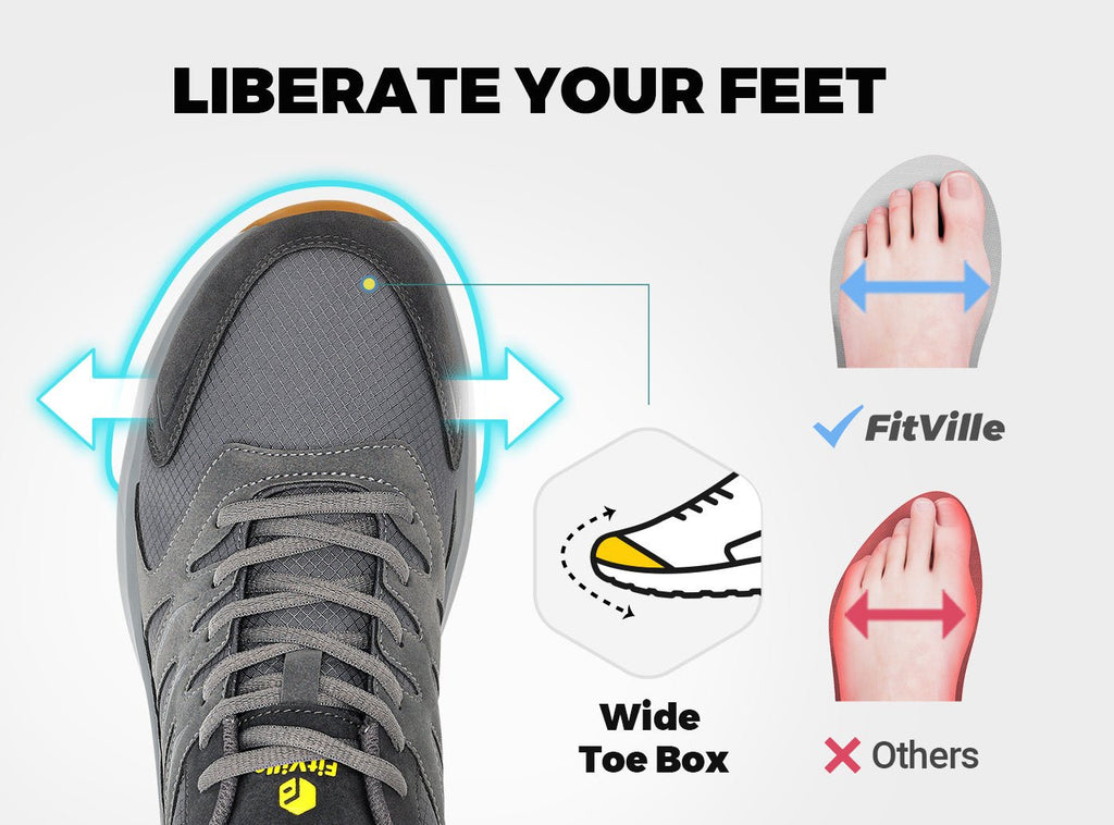 FitVille Men's Low - Top Sturdy Core Hiking Shoes V4 - 21