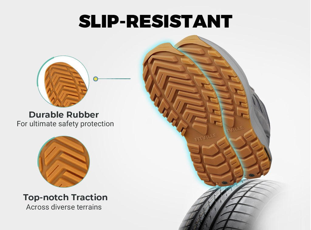 FitVille Men's Low - Top Sturdy Core Hiking Shoes V4 - 7