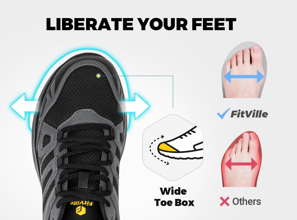 FitVille Men's Low - Top Sturdy Core Hiking Shoes V5 - 3