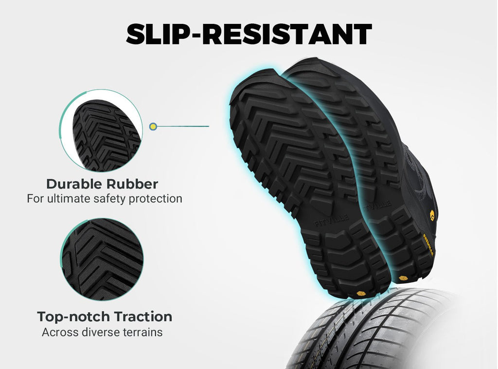 FitVille Men's Low - Top Sturdy Core Hiking Shoes V5 - 16