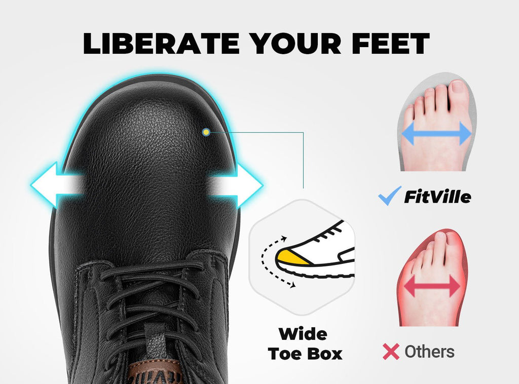 FitVille Men's EasyWalk Slip - On Dress Shoes V2 - 3