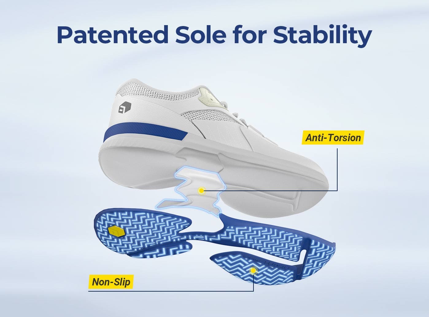 Wide Tennis & Pickleball Shoes Court Amadeus V1 | FitVille