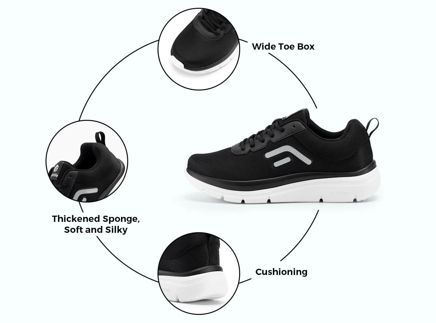 Cushioning Men's wide Walking Shoes Cloud Wanderer V2 | FitVille