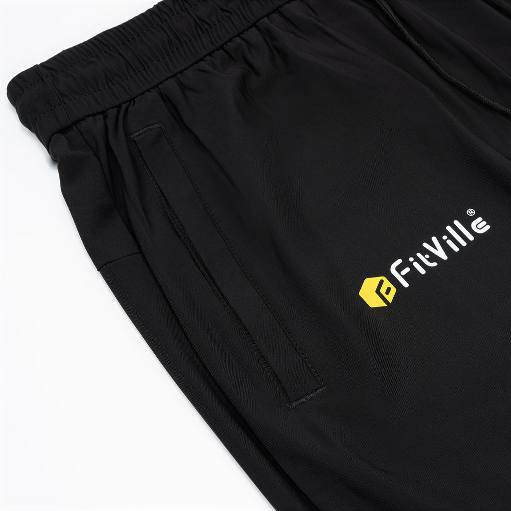FitVille Men's Ultra - Flex Training Joggers - 4 - Way Stretch, Tapered Fit, Gym - to - Street Performance - 2