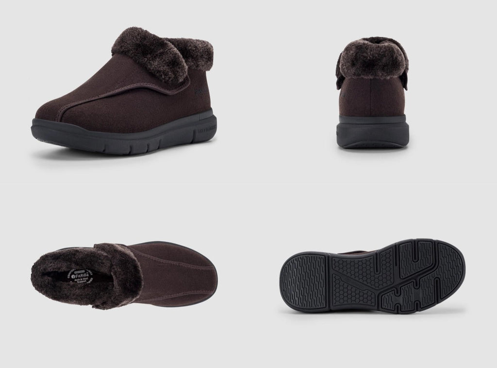 FitVille Men's EasyTop Diabetic Winter Boots V3 - 29