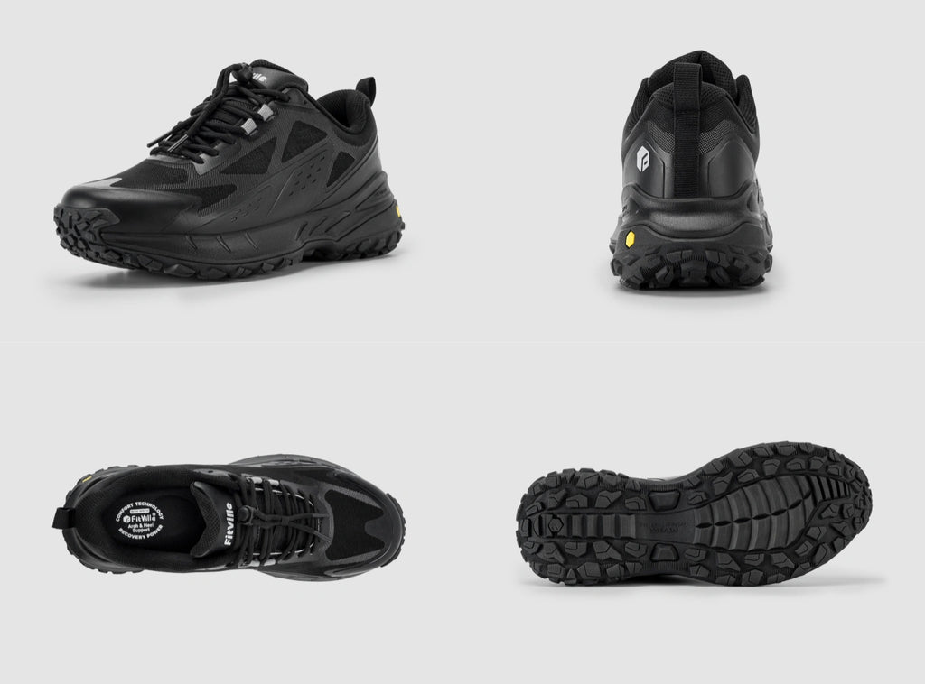 FitVille Men's Low - Top LugMax Hiking Shoes V2 - 8