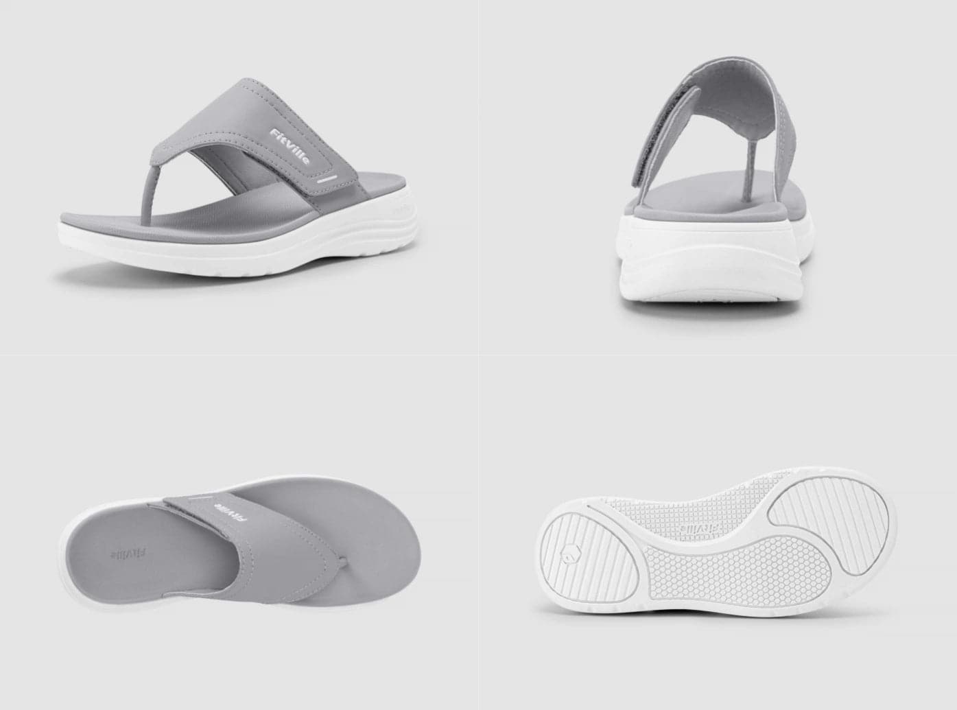 FitVille Women's Queenesque Flip Flop V1 | Arch Support