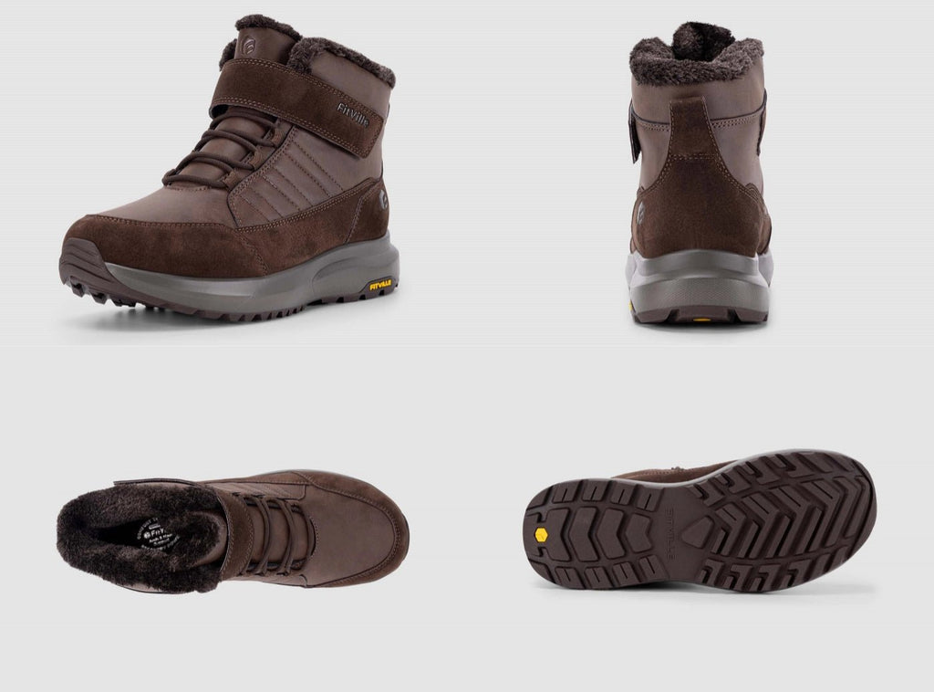 FitVille Men's CozyCore Winter Boots V8 - 19