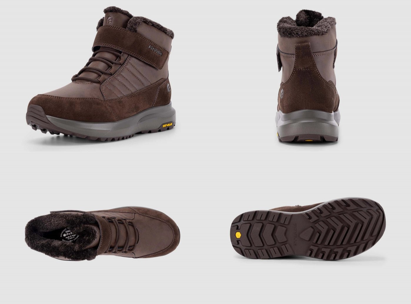 FitVille Men's CozyCore Winter Boots V8| 2E/4E FitVille Men's CozyCore Winter Boots V8| 2E/4E