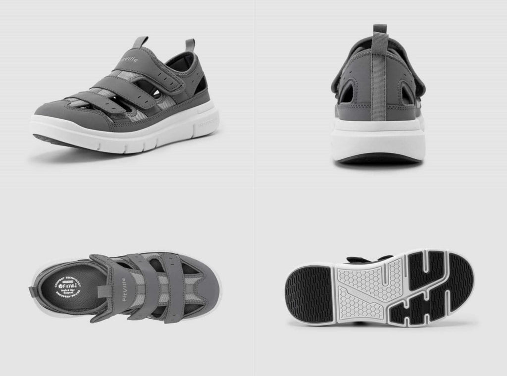 FitVille Men's EasyTop Recovery Sandal V4 - 16