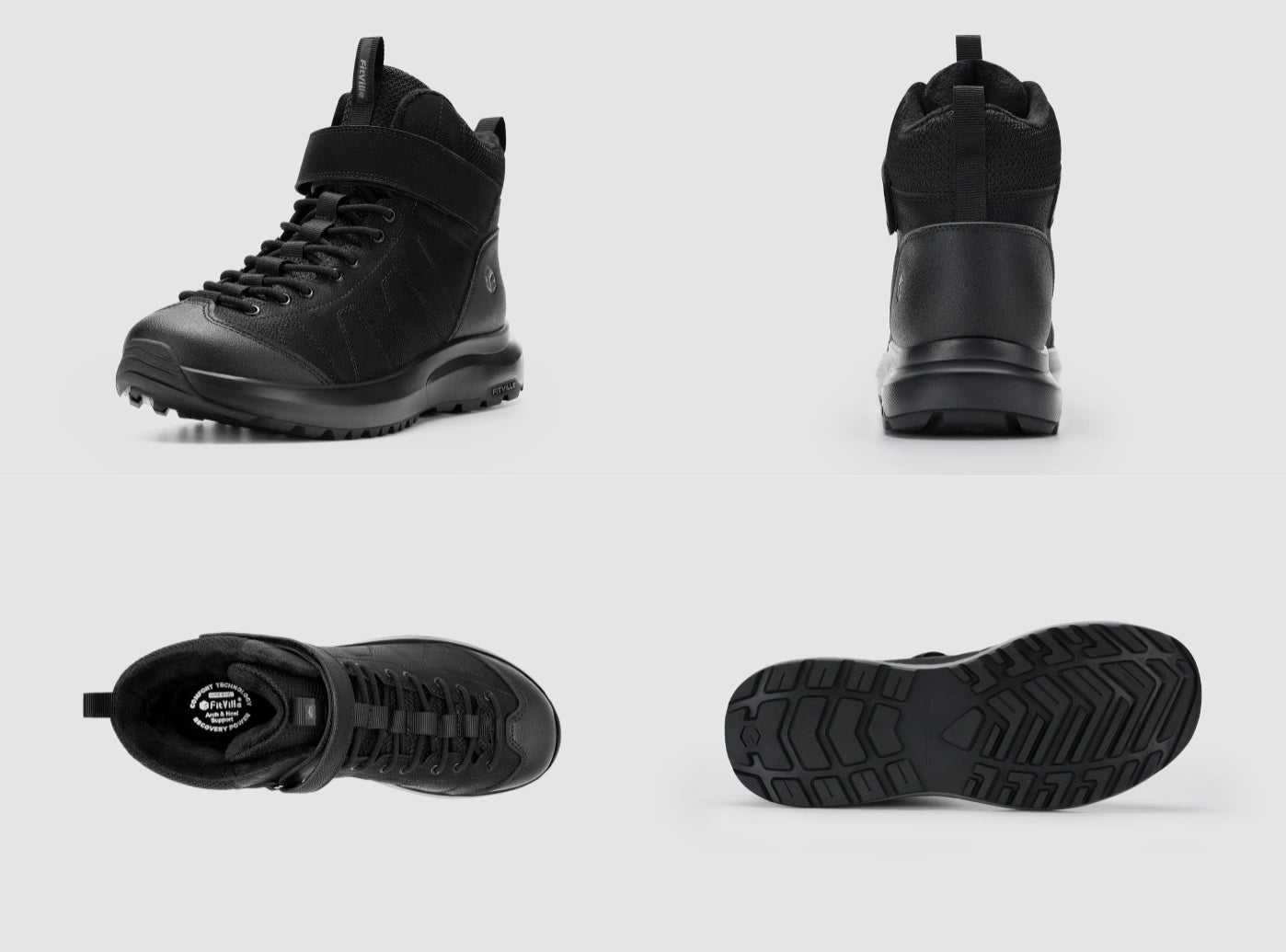 FitVille Men's CozyCore V13 – Warm Wide Fit Winter Boots