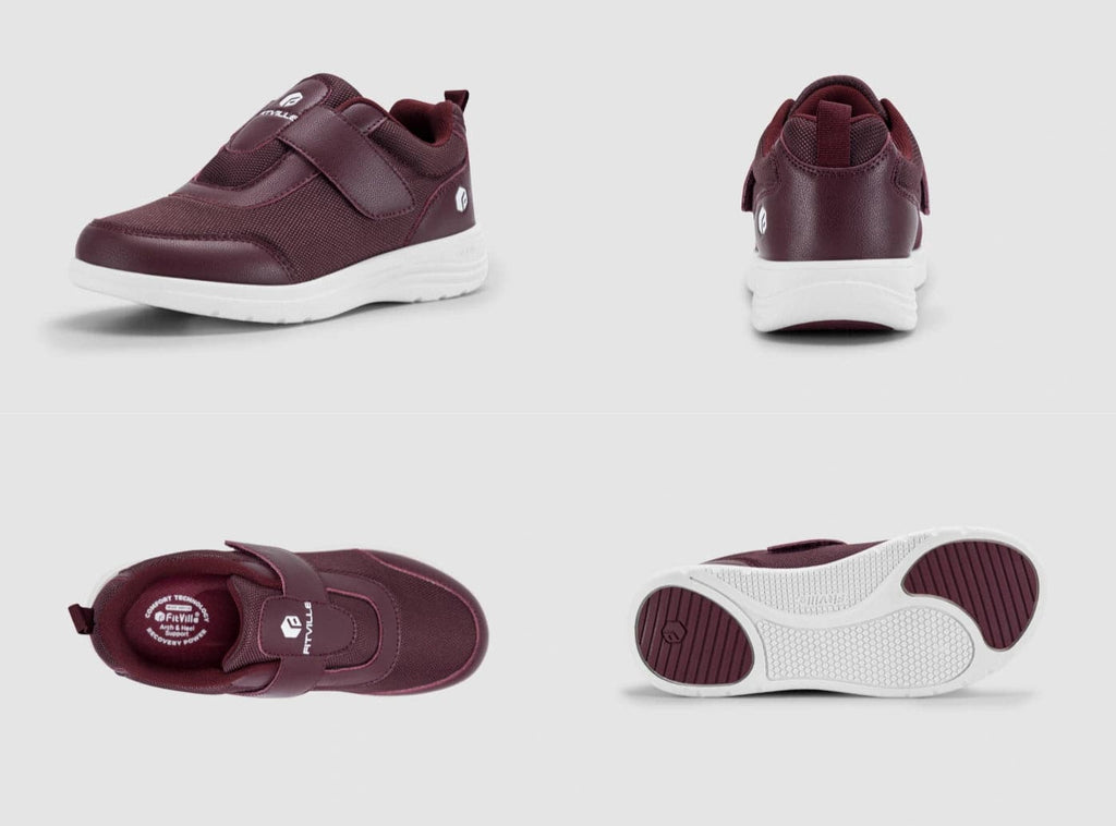 FitVille Women's EasyTop StrapEase Diabetic Shoes V4 - 9