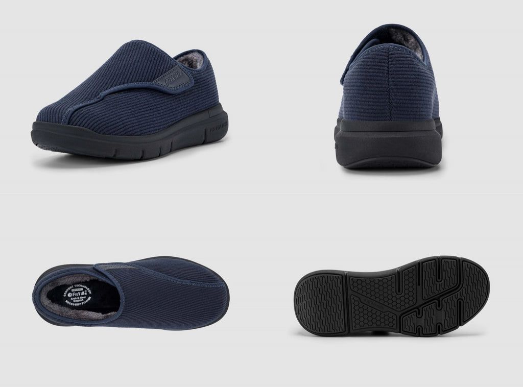 FitVille Men's EasyTop Comfort Slipper V1 - 29