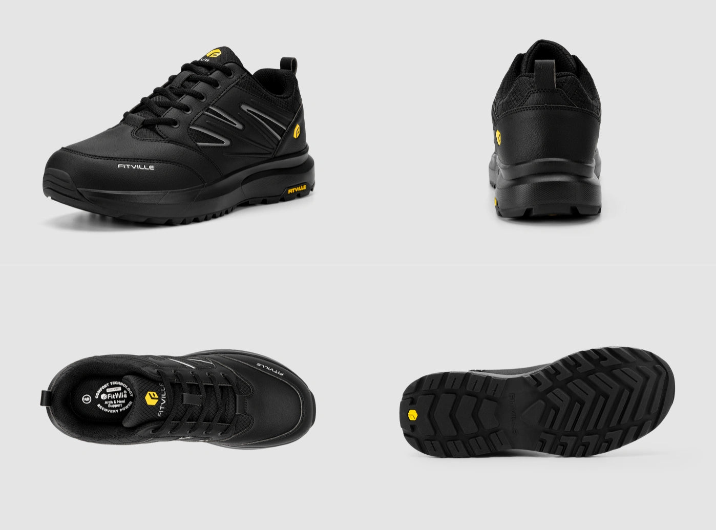 Men's Wide Hiking Shoes Low-Top Sturdy Core V2 | FitVille