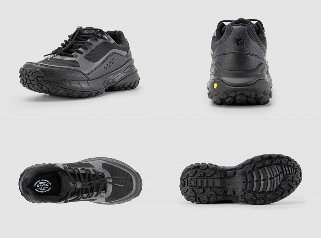 FitVille Men's Low - Top LugMax Hiking Shoes V1 - 8