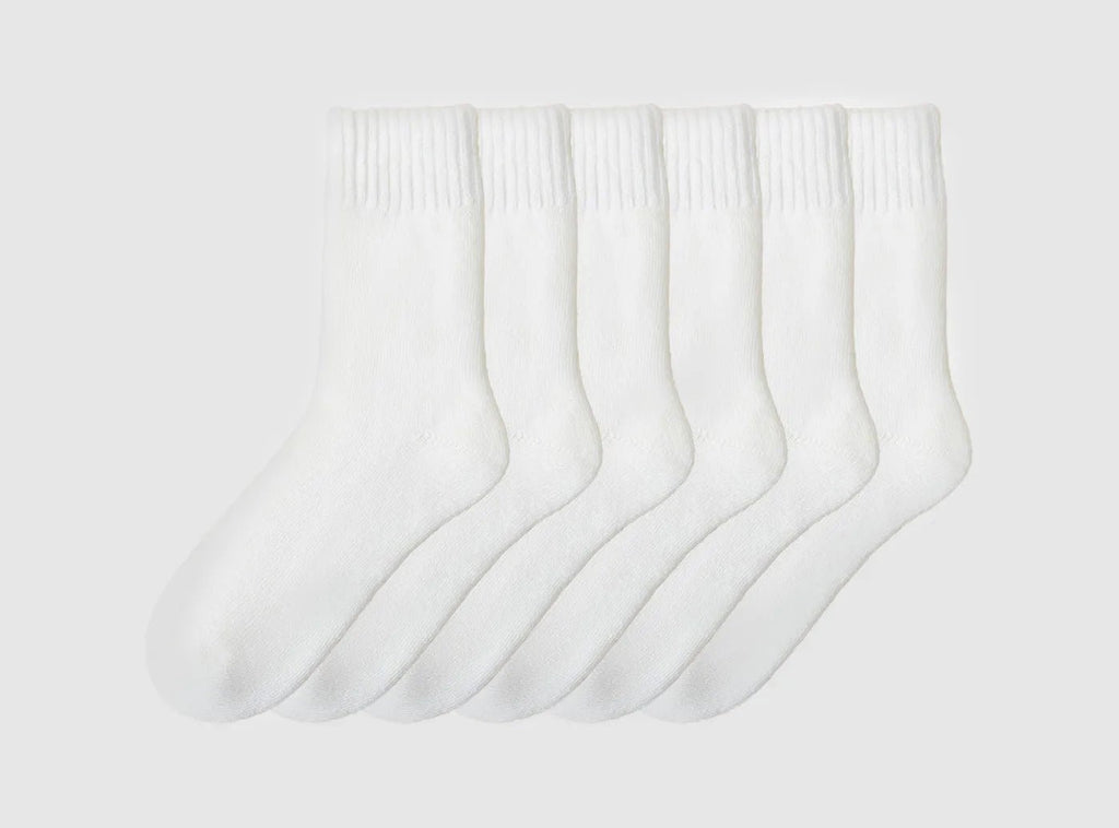 FitVille Women's Cozy Winter Fleece - Lined Crew Socks 3 - Pair Bundle - 8