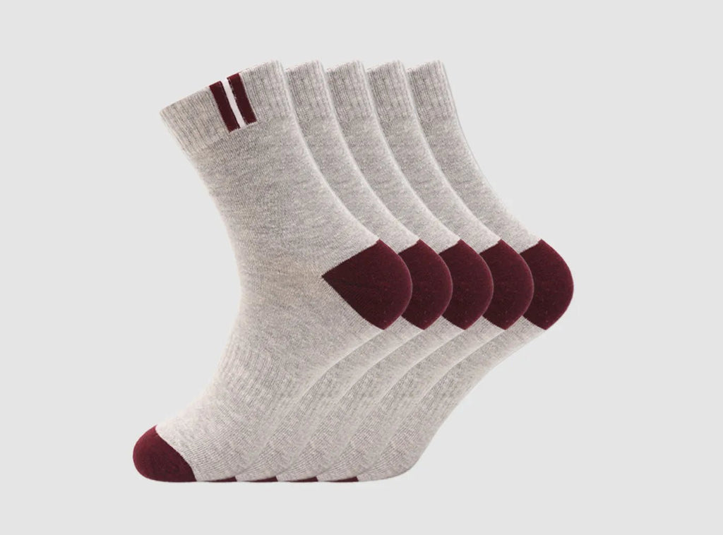 FitVille Men's Business Long Socks 5 - Pair Bundle - 9