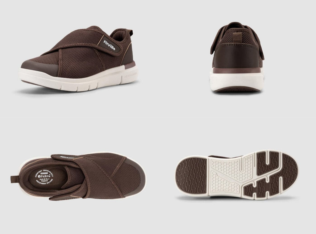 FitVille Men's EasyTop Diabetic Shoes V5 - 18