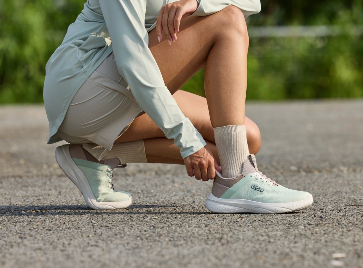 FitVille Women's ZephyrLite Walking Shoes V1 | Slip-On