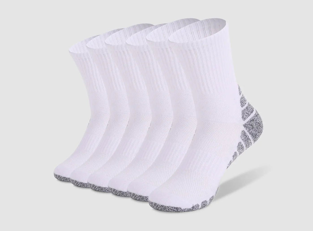 FitVille Men's Mid - Calf Athletic Socks 3 - Pair Bundle - 14