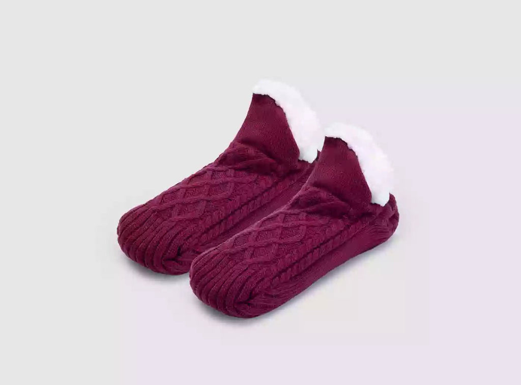 FitVille Fluffy Cozy Non - slip Slipper Socks (Unisex) - 8