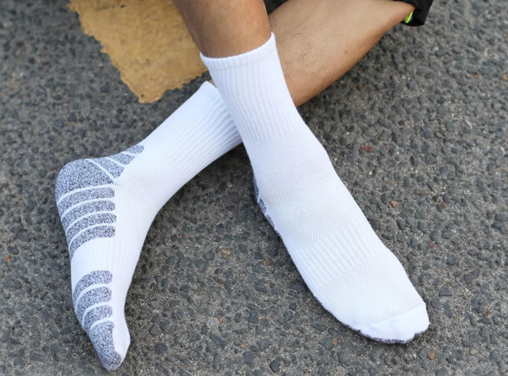 FitVille Men's Mid - Calf Athletic Socks 3 - Pair Bundle - 16