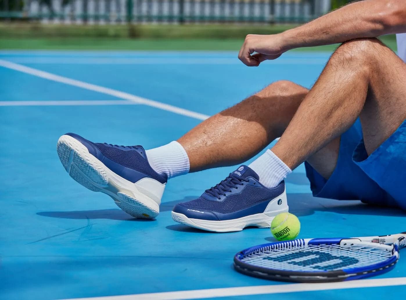 Men's Wide Tennis Shoes Court Amadeus V2| FitVille