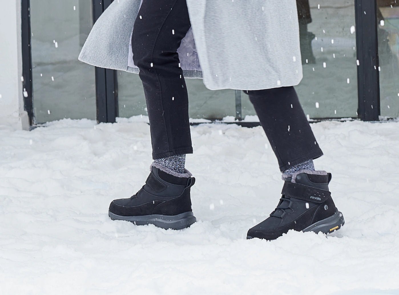 FITVILLE SNOW BOOTS IN BLACK FitVille Men main image 3