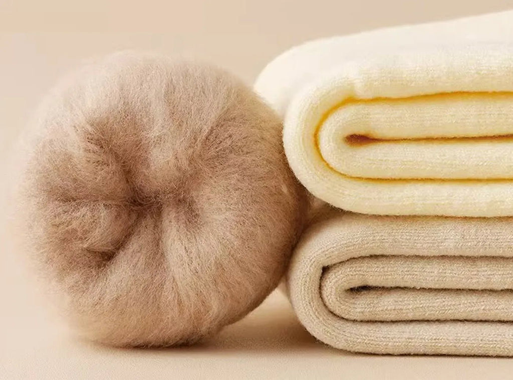 FitVille Women's Cozy Winter Fleece - Lined Crew Socks 3 - Pair Bundle - 3